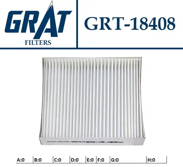 GRAT 18408 | Kabin Filtresi Toyota Avensis 06