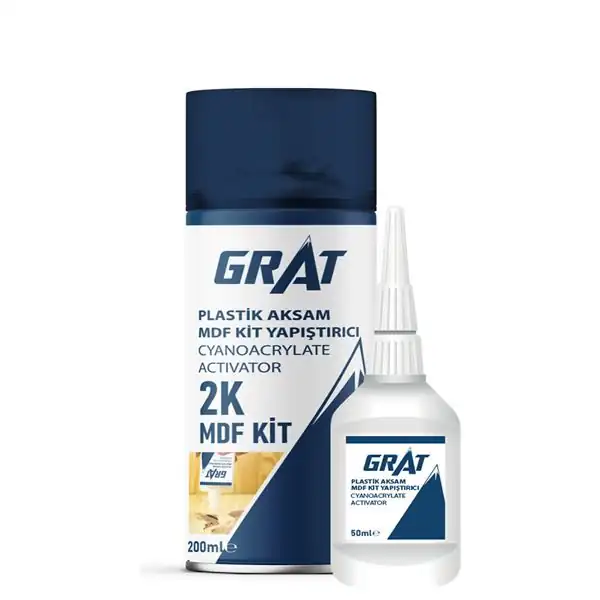 GRAT 20522 | İkili Yapistirici Fitil Plastik Aksam Mdf Kit Yapistirici Ultra Hızlı 200 ML