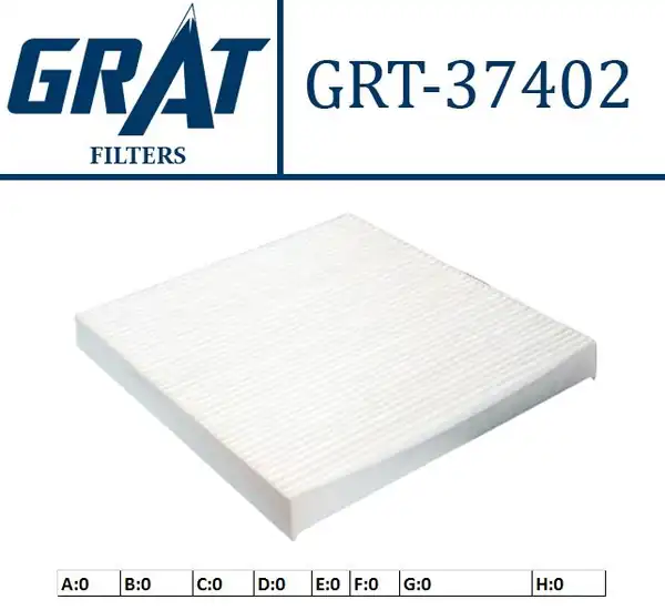 GRAT 37402 | Kabin Filtresi Jeep Grand Cherokee IV 3 0 Crd 11