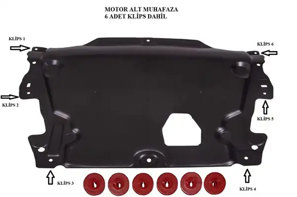 MGA 942707 | Motor Alt İzalatör Muhafaza Deflektör Ford Mondeo 2007 2013