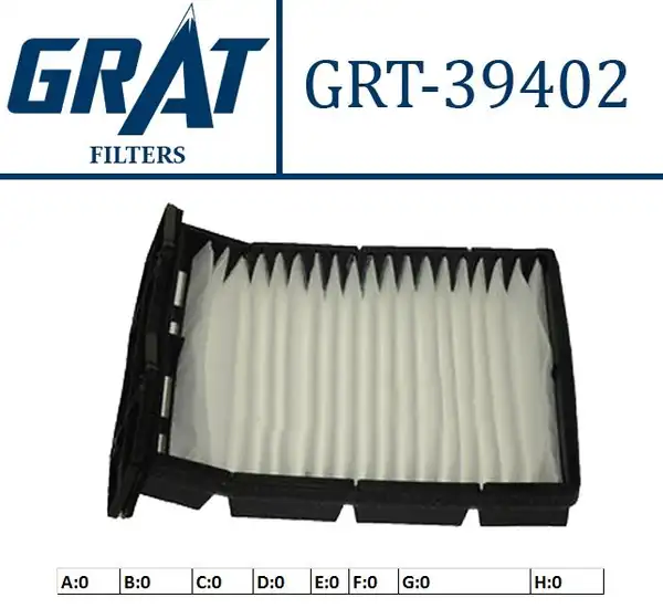 GRAT 39402 | Kabin Filtresi Land Rover Freelander 1 8 16v 2 5 V6 2 0td4 01