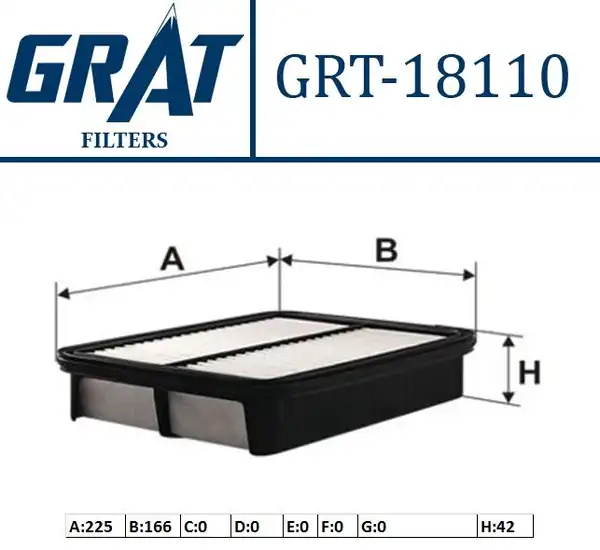 GRAT 18110 | Hava Filtresi Toyota Corolla 98 02 1 3 İnj Ae111