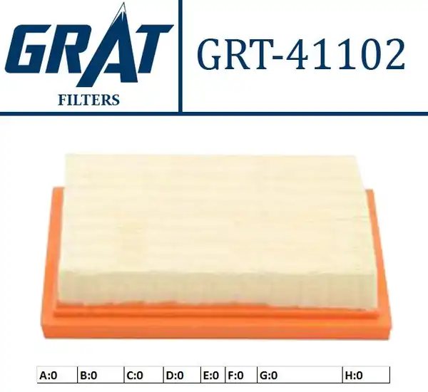 GRAT 41102 | Hava Filtresi Nissan Micra K11 92 02 Micra K12 03 10 Note 07 11 1 4 Benzinli
