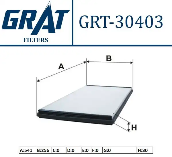 GRAT 30403 | Kabin Filtresi Bmw X5 E53 R Rover 3 0 Td6 Vogue