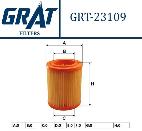 GRAT 23109 | Hava Filtresi Honda CRV 02 06
