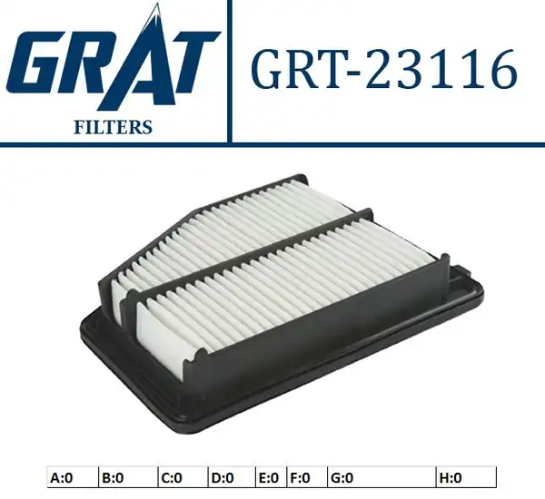 GRAT 23116 | Hava Filtresi Honda Civic 12 1 6 1 8 V Tec