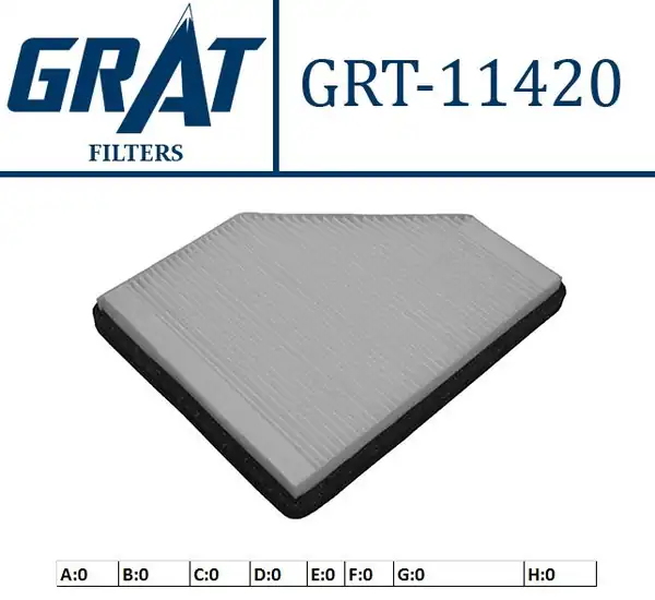 GRAT 11420 | Kabin Filtresi Renault Safrane İ 96 00
