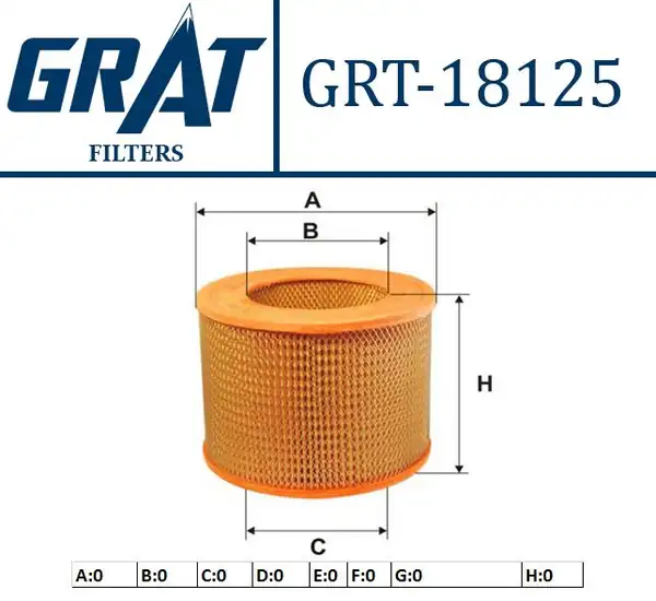 GRAT 18125 | Hava Filtresi Toyota Hilux 98 04 4wd Ln145