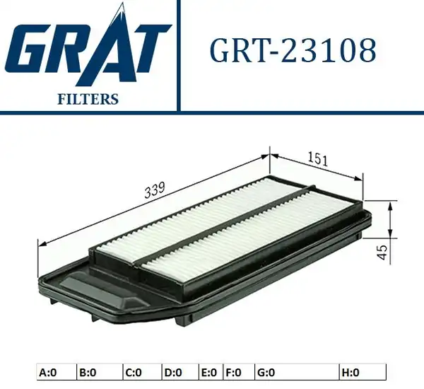 GRAT 23108 | Hava Filtresi Honda Accord 03 08