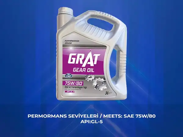 GRAT 675813 | Şanzıman Yağı 3 Litre 75w80 Yarı Sentetik Gl 5