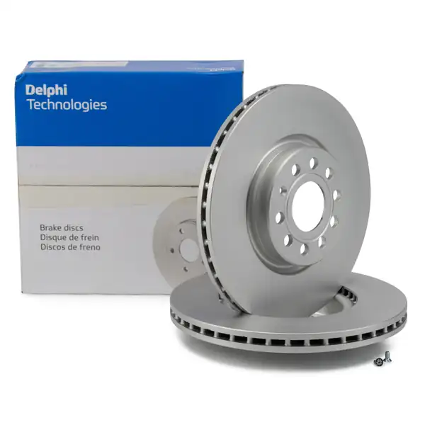 DELPHI BG3953C | Volkswagen Passat Jetta Golf CC Scirocco Tiguan Caddy Touran A3 Leon Octavia Ön Fren Diski 312mm 72351