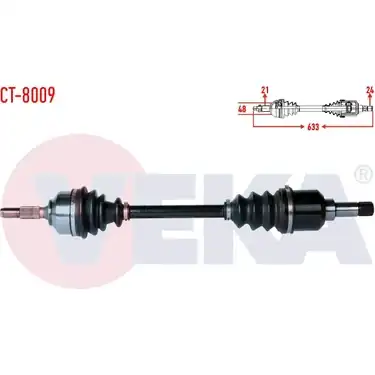 Veka Ct 8009 Citroen C3 Fc 1 6 Hdi 2002 2009 Sol Ön Komple Aks
