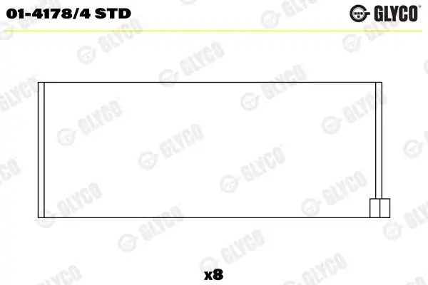 GLYCO 01-41784STD | Kol Yatak Alfa Romeo 1 6 Boxer 145 1 4ie 8v