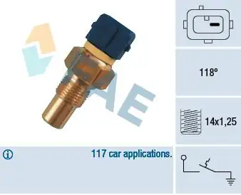 FAE 35290 | Hararet Müşürü P106 P206 P205 P405 Bx Zx Ax C2 C3 Partner II Berlingo II C4 P307