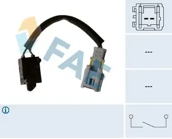 FAE 24907 | Debriyaj Pedal Müşürü 05 207 208 301 307 308 407 508 C2 C3 C4 C5 Berlingo Partner Gri