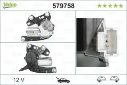 VALEO 579758 | Silecek Motoru Arka 00-08 Partner-Berlingo