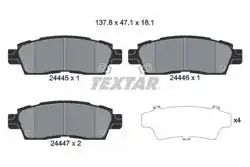 TEXTAR 2444501 | Fren Balatası Chevrolet Traılblazer Arka