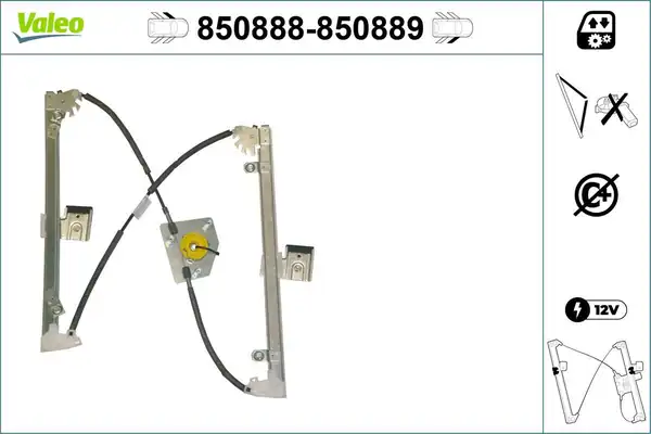 Valeo 850888 Cam Krikosu Ön Sol Hyundai İ30 07 12 Elektrikli Motorsuz
