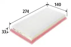 VALEO 585457 | Hava Filtresi (Fiat Panda 0.9 12-/ 500 0.9 500C 500L 12 -)