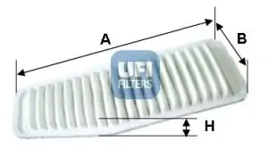 UFI 30-338-00 | Filtre Hava Toyota Rav 4 00 06