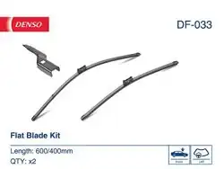 DENSO DF-033 | Silecek Setı 600-400mm-24-16 Fiat:Doblo Renault:Twingo Citroen:C3 Picasso 09-Ford:Kuga 08 -