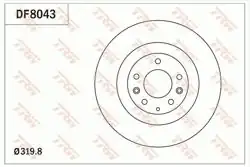 TRW DF8043 | Fren Diski Ön Havalı 320 mm Mazda CX-7/CX-9 07-13