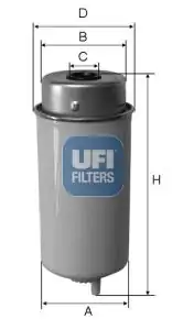 UFI 24-458-00 | Mazot Filtresi Ford Transit V184 01