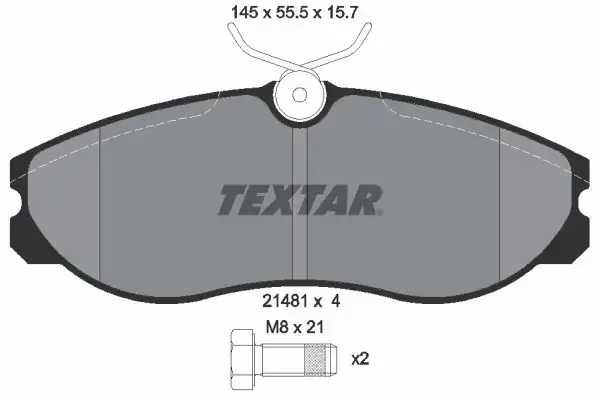 TEXTAR 2148101 | Fren Balatası Vanetta Terrano 98 03 Ön
