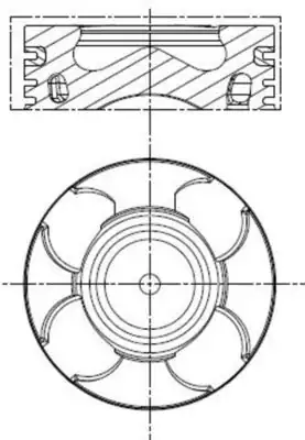 MAHLE 011PI00100010 | Motor Piston Segman Std 0 20 69 60 mm 90bg Doblo Fiorino Linea Grande Punto Astra 1 3d Mjet 1 3 CDTI Euro 5