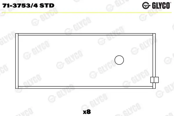 GLYCO 71-3753-4STD | Kol Yatak Std Opel Frontera A Omega A C24ne