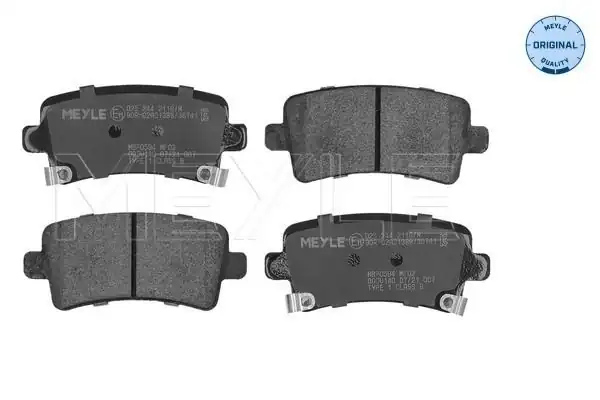 MEYLE 0252442116 | W Fren Balatası Opel Insignia A 09 Arka