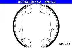 ATE 03.0137-0172.2 | El Fren Balatası Opel Astra F / Vectra A / B / Omega B