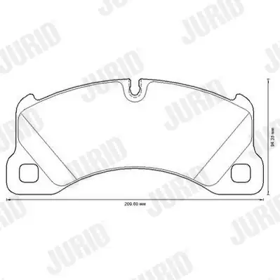 JURID 573329JC | Fren Balatası VW Touareg Cayenne Ön V6 V8 2455301