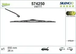 VALEO 574250 | Silecek Sılencıo Spoylerlı (X1) Vm111 650mm (Peugeot 206 98)
