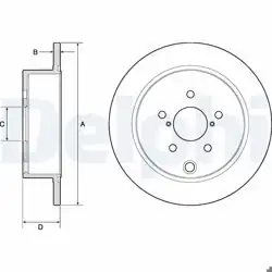 DELPHI BG4776C | Fren Diski (Çiftli Paket)-Boyalı, Deliksiz