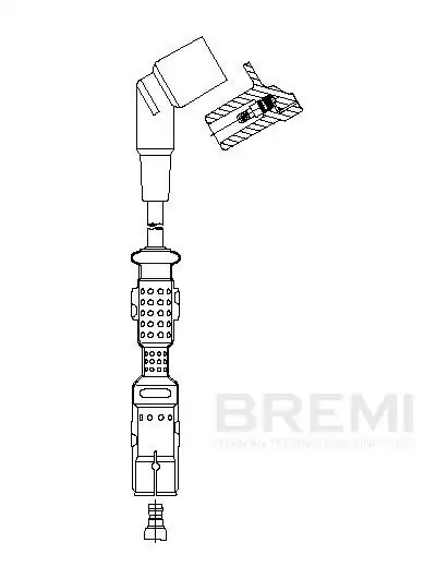 BREMI 136-40 | Buji Kablo E 46 M 43 Metal Başlı 42 Cm Tek