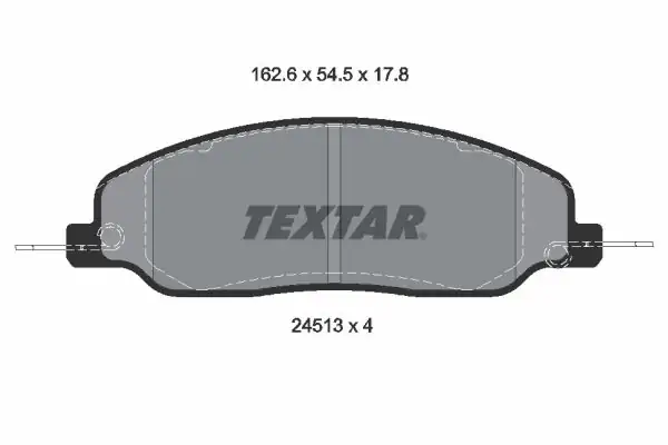 TEXTAR 2451301 | Fren Balatası Ön Mustang 4 0 4 6