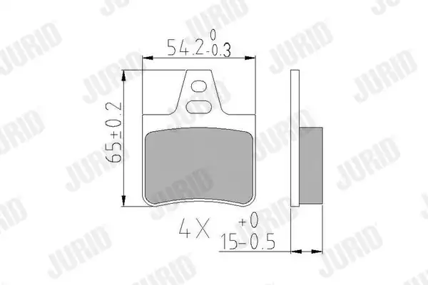 JURID 571363J | Fren Balatası Citroen Xantia 93 Arka