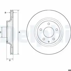 DELPHI BG4693C | Fren Diski (Çiftli Paket)-Boyalı, Delikli