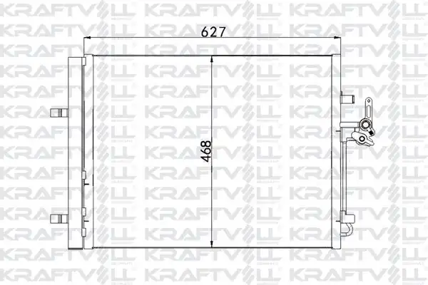 KRAFTVOLL 08060119 | Klima Radyatörü Mondeo IV S Max 07 Galaxy 1 6 1 8 2 0 2 0 TDCI 07 Landrover Freelander 2