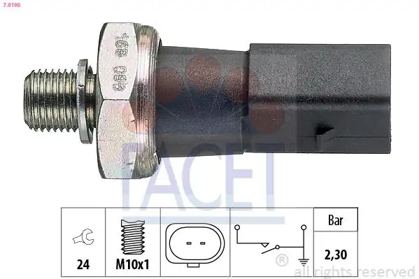 FACET 7-0190 | Yağ Müşürü Touareg Phaeton A4 A5 A6 A8 Q5 Q7 2 7 3 0 TDI 07