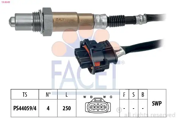 FACET 10-8249 | Oksijen Sensörü Konum 2 Opel Astra H Zafira B 1 6 XER A16xer Z16xer