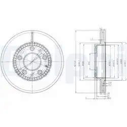 DELPHI BG3724 | Fren Diski (Çiftli Paket) , Delikli