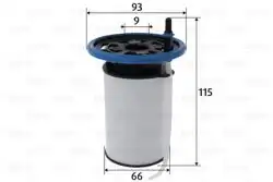 VALEO 587103 | Yakıt Filtresi Isıtmalı Comdo D / Doblo 1.3-1.6 D