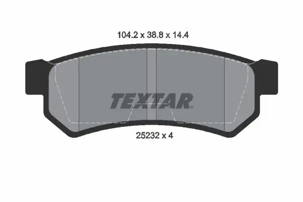 TEXTAR 2523201 | Textar Fren Balatası Chevrolet Lacetti 07 Arka