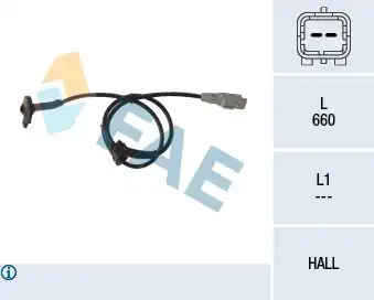 FAE 78117 | ABS Sensörü Ön Partner Tepe Berlingo III C4 Pc