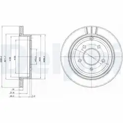 DELPHI BG4177 | Fren Diski (Çiftli Paket) , Delikli