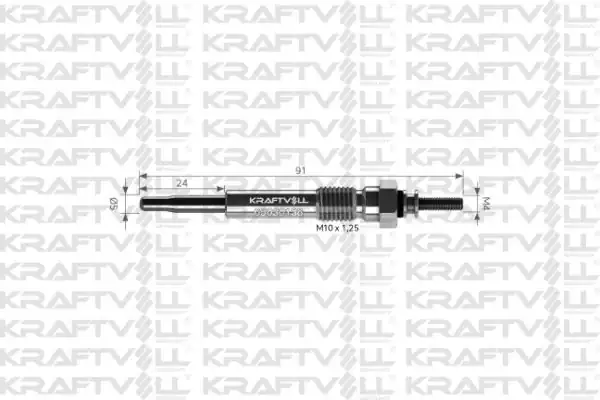 KRAFTVOLL 05030138 | Kızdırma Bujisi 20 5v Isuzu Elf 155 253 254 256 350 Buji Marka 12 Adet