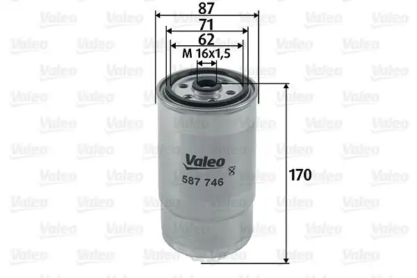 Valeo 587746 Yakıt Filtresi Mazot Alfa Romeo 147 1 9 JTD 16v