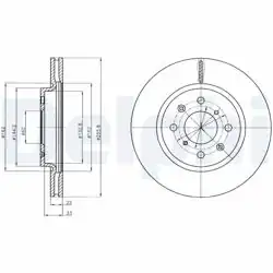 DELPHI BG4340 | Fren Diski (Çiftli Paket) , Delikli
